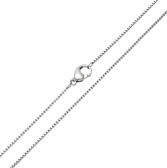 Venēcijas pinuma sudraba ķēdīte ar rodija pārklājumu 60cm