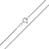 Sudraba ķēdīte ar čūskveida pinumu, 60 cm garumā